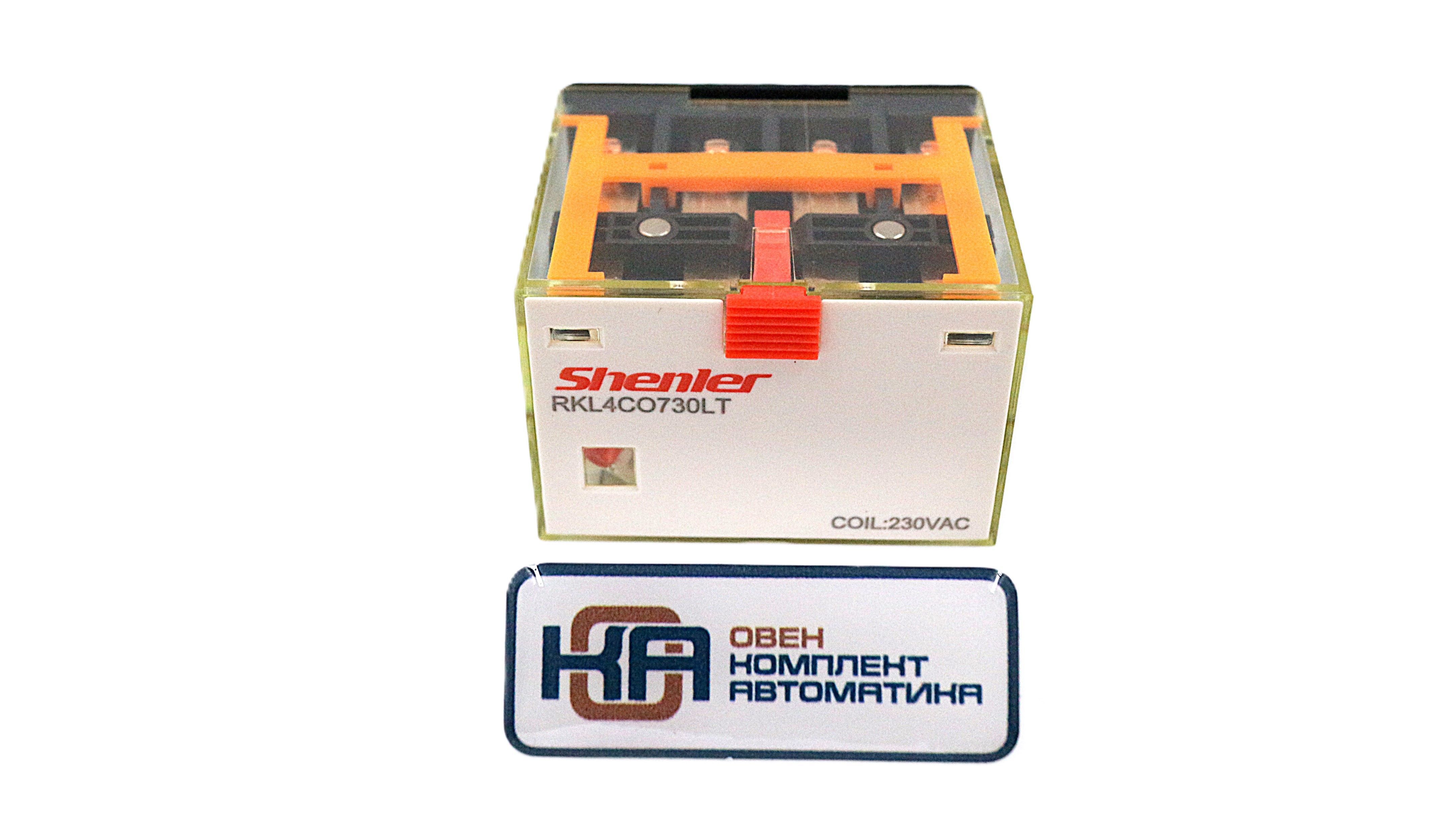 Силовое реле Shenler RKL4CO730LT 4CO 10A 230VAC