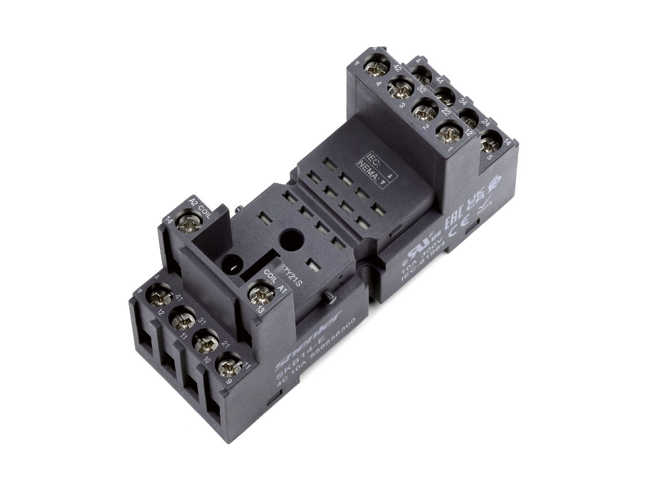 Розетка Shenler SKB14-E 10A для реле JQX -13F(MY4)