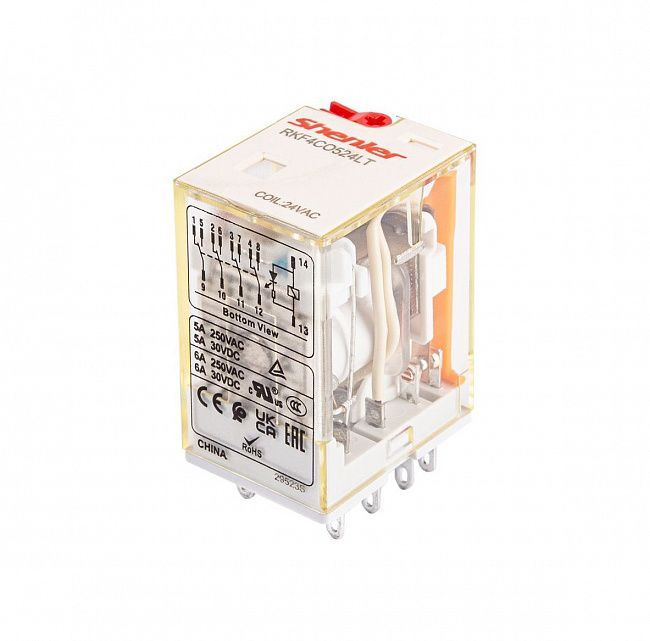 Промежуточное реле Shenler RKF4CO610LT 4CO 6A 110VAC